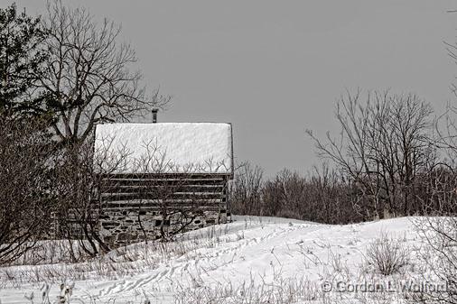 Log Cabin In Winter_21955.jpg - Photographed near Rideau Ferry, Ontario, Canada.